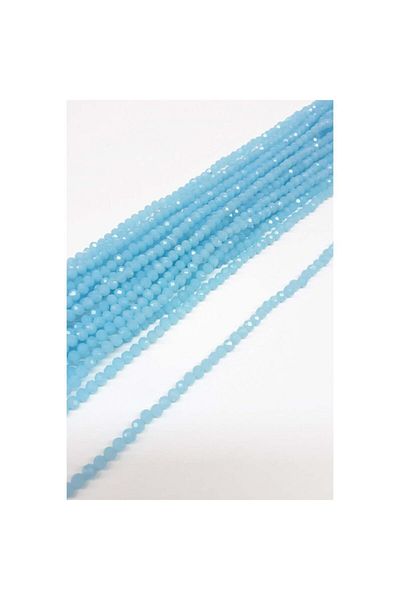 Hobigram Διάφανες μπλε κρυστάλλινες χάντρες 4 mm – χάντρες, κομψό σχέδιο, γυναικείο αξεσουάρ – χάντρες – χάντρες