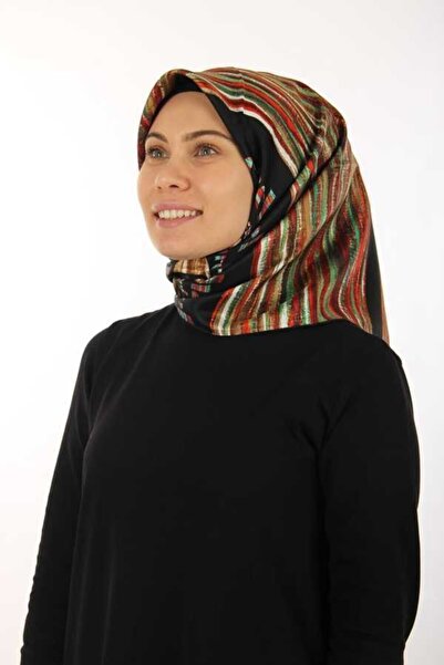 Cacharel Women's Brown Twill Silk Scarf