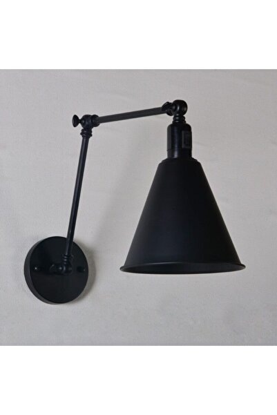 Dylight شمعدان حائط بهلواني مزخرف معدني أسود ريترو