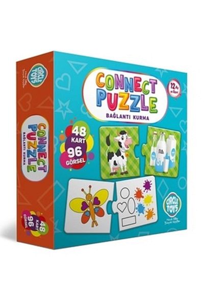 AteşTech Connect Puzzle Connecting Matching Cards 48 Cards