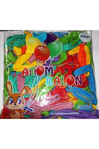 Atom Elastic Balloon Punchx100