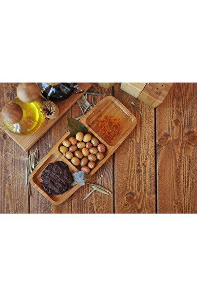 Bambum Ganberi 3-Compartment Sauce Bowl Set