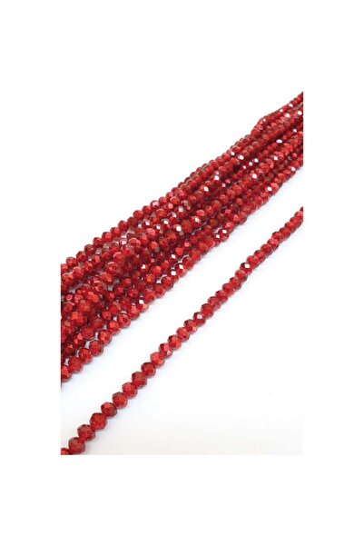 Hobigram Mărgele de cristal cu acoperire roșie 6 mm