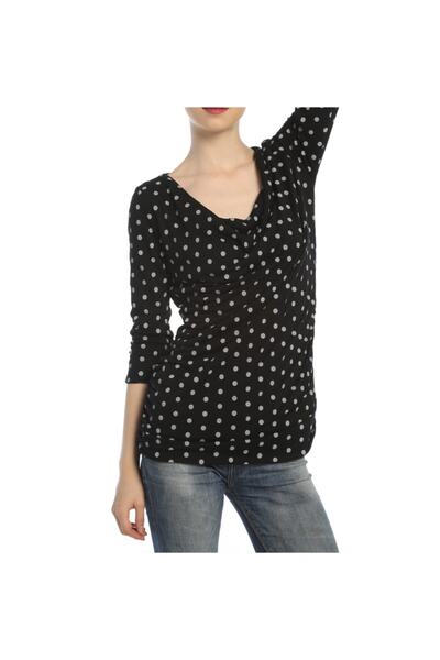 Bulalgiy Kadın Siyah Travel Tshirt - Bga138651