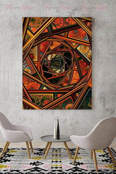 KanvasSepeti 90x120cm Büyük Boy Soyut Kanvas Canvas Tablo Tablolar