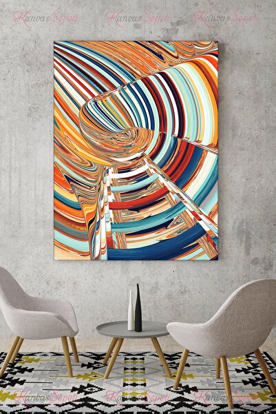 KanvasSepeti 90x120cm Büyük Boy Soyut Kanvas Canvas Tablo Tablolar