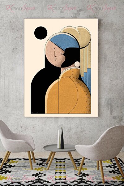 KanvasSepeti 70x50cm Orta Boy Soyut Kanvas Canvas Tablo Tablolar