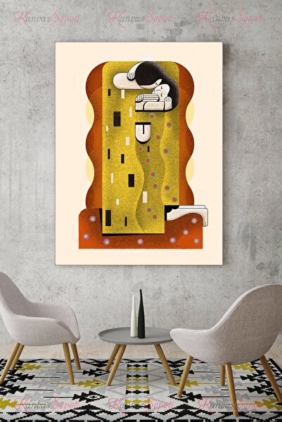 KanvasSepeti 90x120cm Büyük Boy Soyut Kanvas Canvas Tablo Tablolar