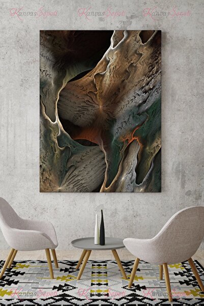 KanvasSepeti 90x120cm Büyük Boy Soyut Kanvas Canvas Tablo Tablolar
