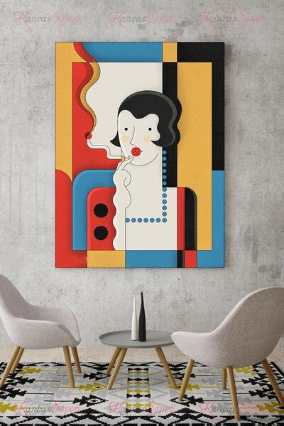 KanvasSepeti 90x120cm Büyük Boy Panda Kanvas Canvas Tablo Tablolar