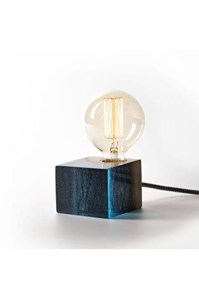 womodesign Unisex Mavi Epoksi Masa Lambası