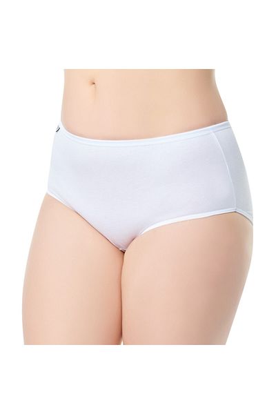 Tutku Women's White 3-Pack Elastane Cotton Bato Panties
