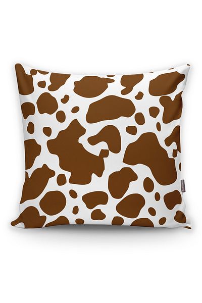 Realhomes Zebra Patterned Digital Printed Throw Pillow Cover
