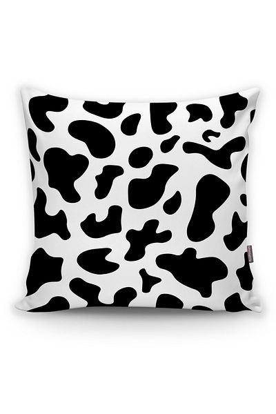 Realhomes Zebra Post Patterned Digital Printed Throw Pillow Cover