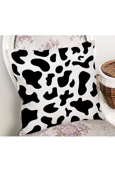 Realhomes Zebra Post Patterned Digital Printed Throw Pillow Cover