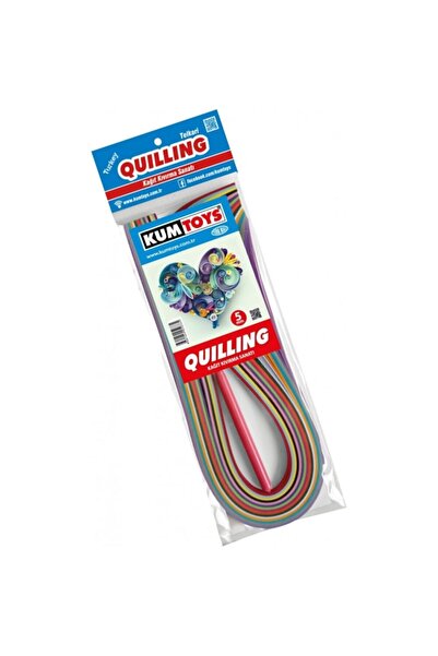 Redka/KumToys Kumtoys Quilling - Kağıt Kıvırma Sanatı 5mm Kağıt Telkari 150 Adet