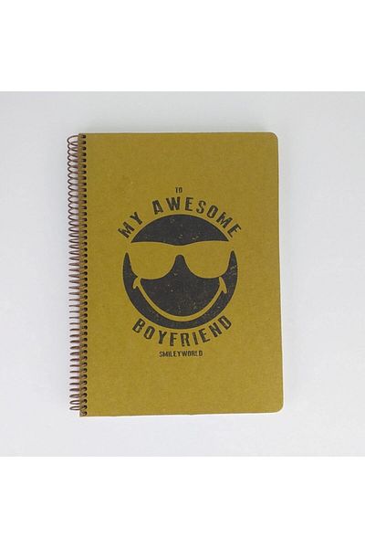 Umur Smiley Kraft Notebook A4 100 Yp Striped Smiley1001-ç