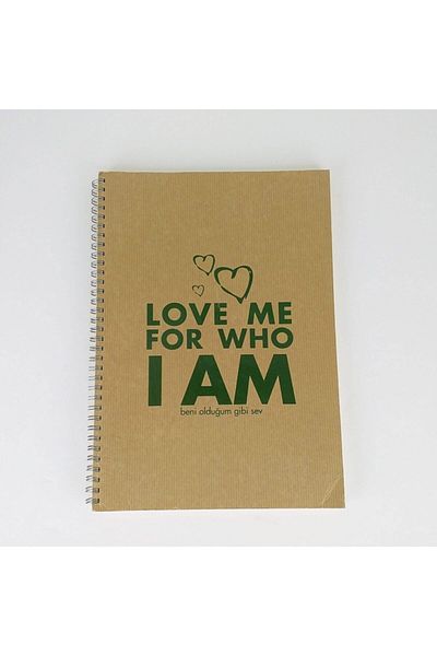 Umur Smiley Kraft Notebook A4 100 Yp Striped Smiley1001-ç