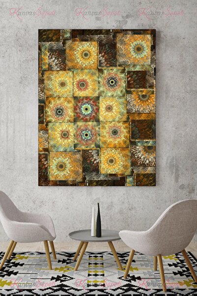 KanvasSepeti 90x120cm Büyük Boy Soyut Kanvas Canvas Tablo Tablolar