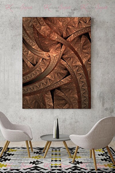 KanvasSepeti 90x120cm Büyük Boy Soyut Kanvas Canvas Tablo Tablolar