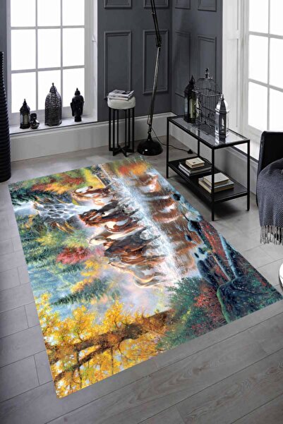 Resmiro Suda Koşan Atlar Dijital Baskılı Halı