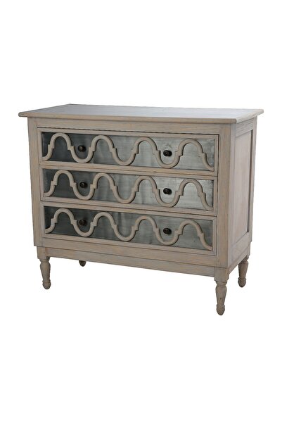 GAN DECOR Gri Çinko Dekoratif Konsol Dresuar