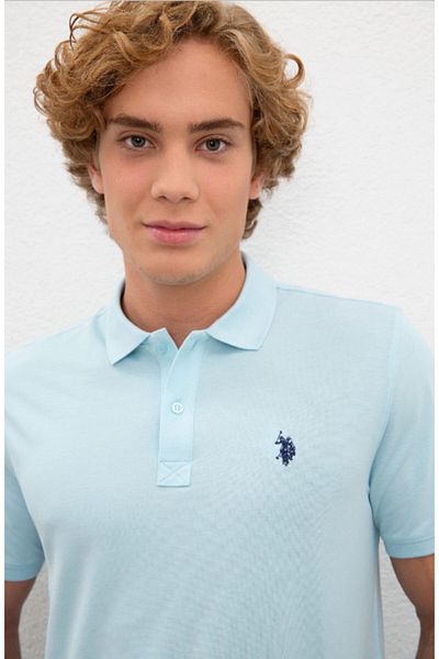 U.S. Polo Assn. Ανδρικό μπλουζάκι Agua Polo με λαιμόκοψη