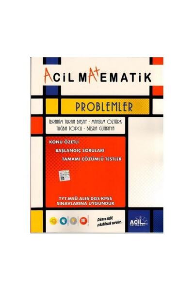 Acil Yayınları Acil Matematik Problemler Konu Anlatımlı Soru Fasikülü