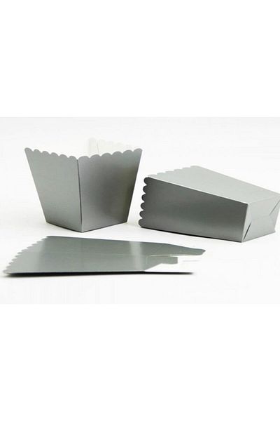 BKTC Corn Box 8-Piece Cardboard Chips Box Solid Color 8 Pieces