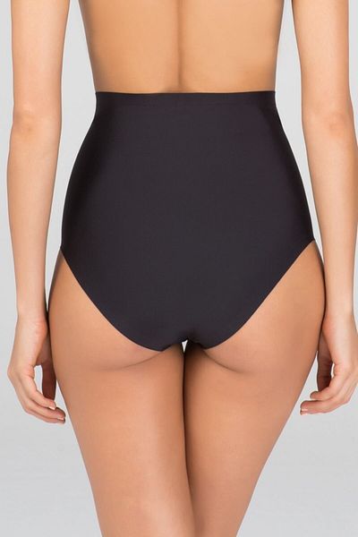 Kom Chiloți de bikini cu talie înaltă, negri, micro modal, fără sudură, pachet de 2
