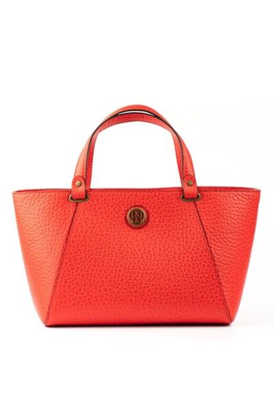 PİRCİ Kadın  Kırmızı  Deri  Kol Çantası