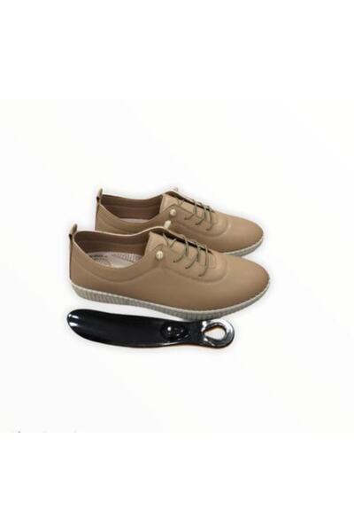 Derilax Women's Beige Full Orthopedic Comfortable Lightweight Shoes