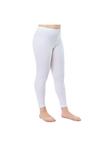 Tutku Leggings albi, lungi, uni, 3 bucăți