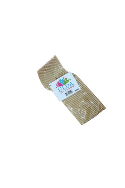 Süslü Sanat Gold 25-Piece Fork