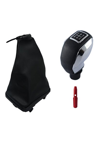 Moda Garage Fiat Punto Krom Kapaklı Spor Vites Topuzu Ve Çerçeveli Vites Körüğü