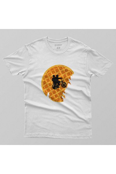 Crazy Ανδρικό μπλουζάκι Stranger Things Waffle Moon