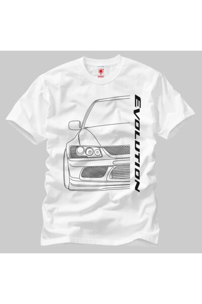 Crazy Mitsubishi Evolution Outline muška majica
