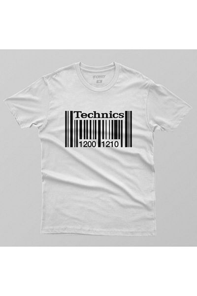Crazy Tricou pentru bărbați Technics Barcode
