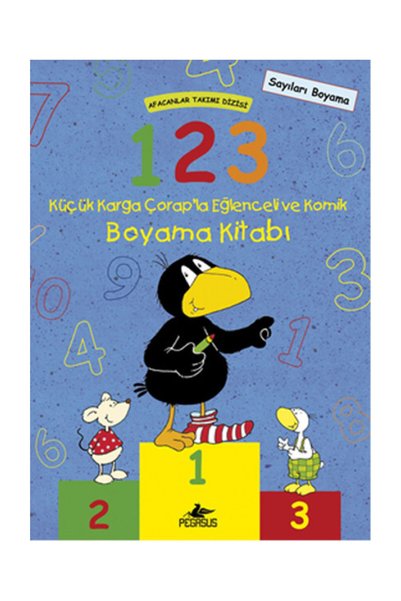 Pegasus Yayınları 1-2-3 Küçük Karga Çorap'la Eğlenceli Ve Komik Boyama Kitabı