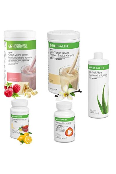 Herbalife Ahududu Shake 1 - Vanilya Shake 1 - Çay Limon - Aloe Vera - Thermo ...