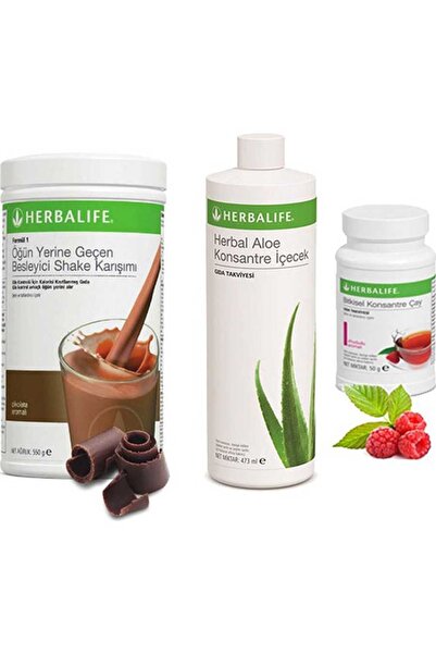 Herbalife Çikolata Shake -Aloe Vera Ahududu Çay 50 Gr
