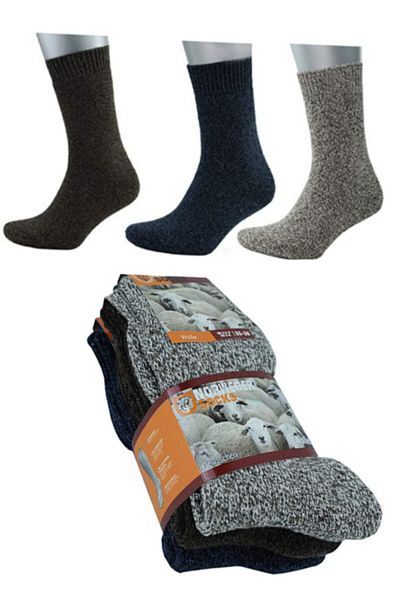 socksbox Șosete de iarnă din lână cu prosoape de tip norvegian