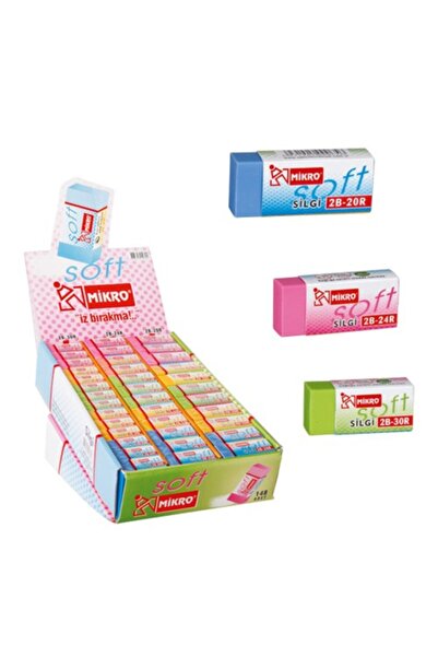 Mikro 2b-24r Renkli Soft Silgi