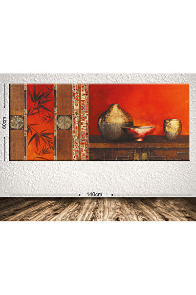 Tablo Center Dev Boyut Dekoratif Kanvas Tablo 60x140cm