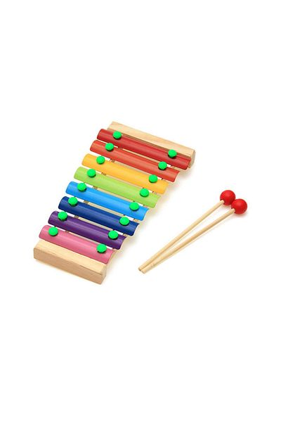 Wooden Toys Wooden Cellophone (Xylophone) 8 Notes (24 Cm) Cg-412 /