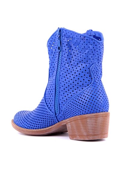 SailLakers - Γυναικεία Μποτάκια από Γνήσιο Δερμάτινο Σκούρο Μπλε 105-2500-VENUS