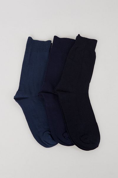 DeFacto Мъжки чорапи от 3 броя Basic Socks I2655AZ.18SP.NV2
