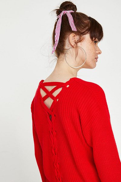 Koton Women's Red Sweater 9YAL98094GT