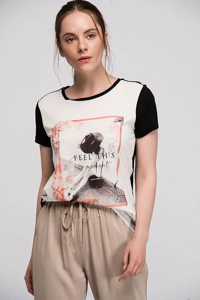 Koton Γυναικείο Μαύρο T-Shirt 6YAK16153IK