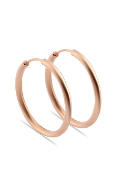 Welch Kadın Rose Halka Gümüş Küpe WKP266